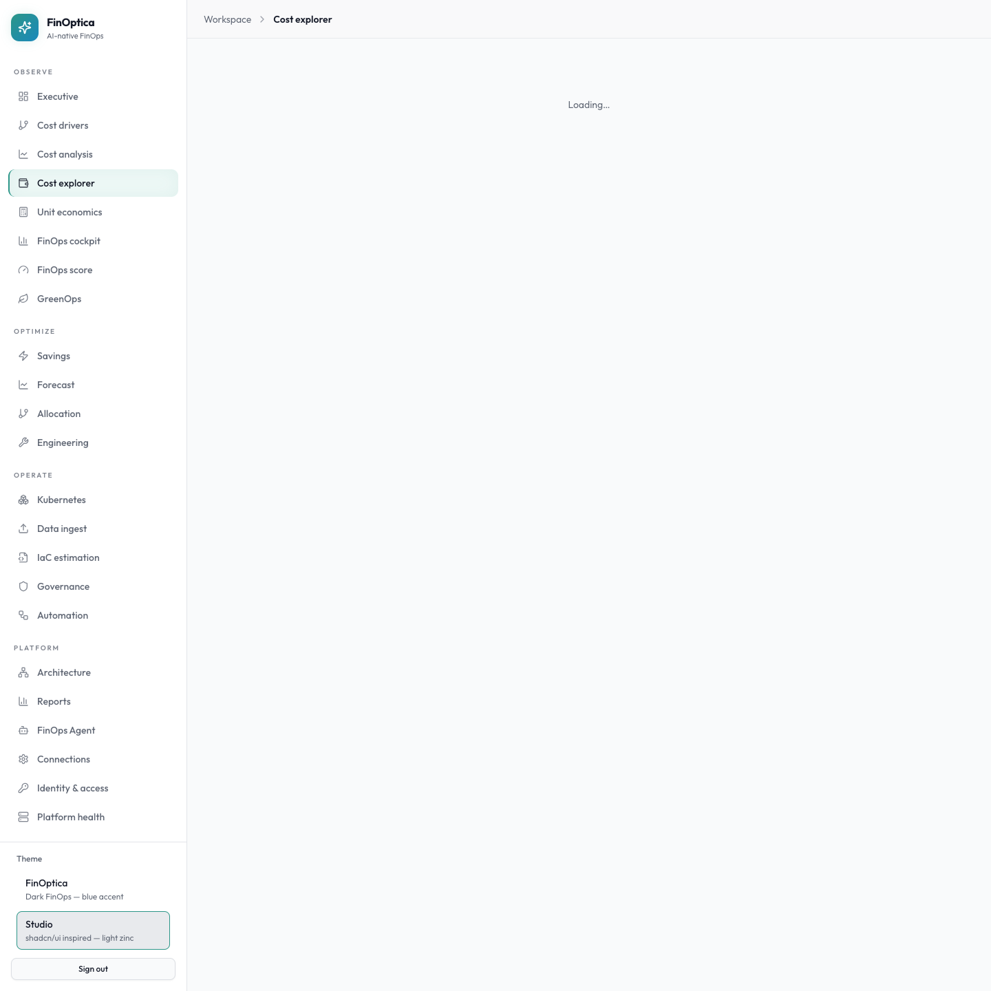 Cost explorer